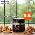 Miyako Air Fryer 5.8L 580 CG Air Fryer Healthy Cooking Without Oil Fast Cooking Prepare Meal Instantly for Urban Modern Lifestyle.