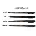Panda Online 4PCS Calligraphy Pen Set Black Calligraphy Ink Pen Art Marker Set for Beginners Writing Drawing. 