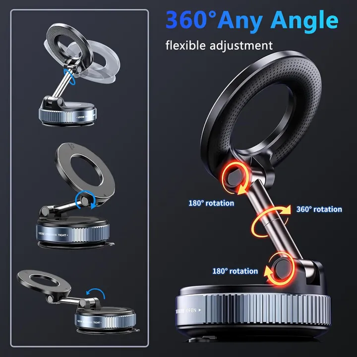 TIMACK%C2%AE%20VACUUM%20SUCTION%20MAGNETIC%20BRACKET%20K007%E2%80%94%E2%80%94%20Car%20Phone%20Magnetic%20Stand%20Mechanical%20Vacuum%20Suction%20Cup%20Rotate%20360%C2%B0%20Magnetic%20Adsorption%20Bracket%20Navigation%20Universal%20Holder%20-%20Image%208
