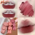 Kobeleen Keychain Design Cute Matte Lip Mud Lipstick Velvet Lip Glaze Red Lip Gloss Women Long Lasting Lip Tint Mud Cosmetics. 