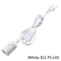 【VisioN Shop】1.8m Power Cord Cable E27 Lamp Holder with Switch wire EU PLUG Pendant LED Bulb E27 Hanglamp Suspension Bases. 
