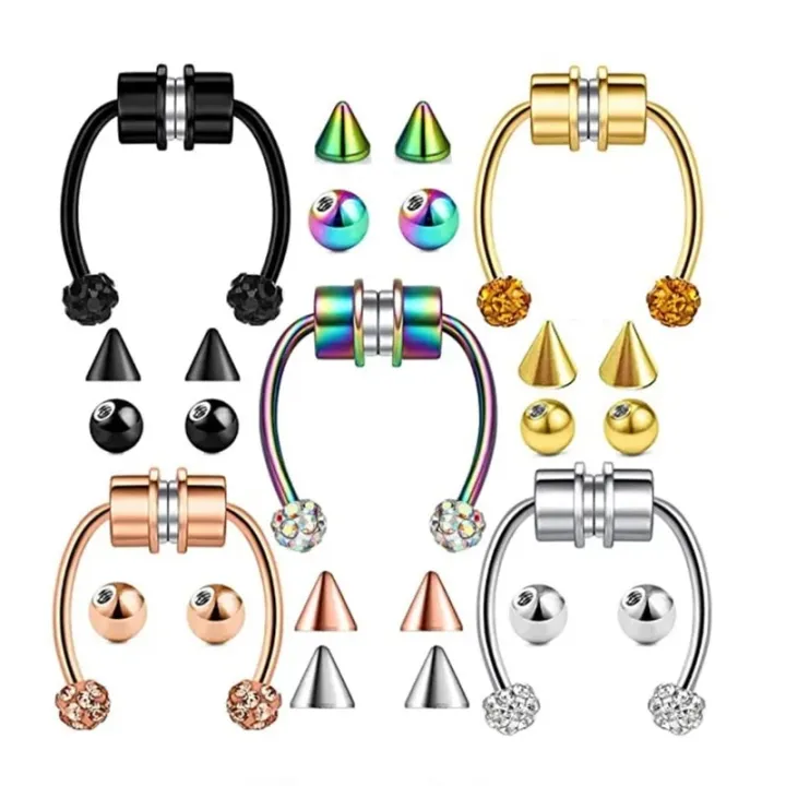 1PCS%20Stainless%20Steel%20Nose%20Piercing%20set%20Septum%20Magnetic%20Nose%20Piercing%20Clip%20On%20Non%20Piercing%20Nose%20Hoop%20Septum%20Ring%20Lot%20-%20Image%203