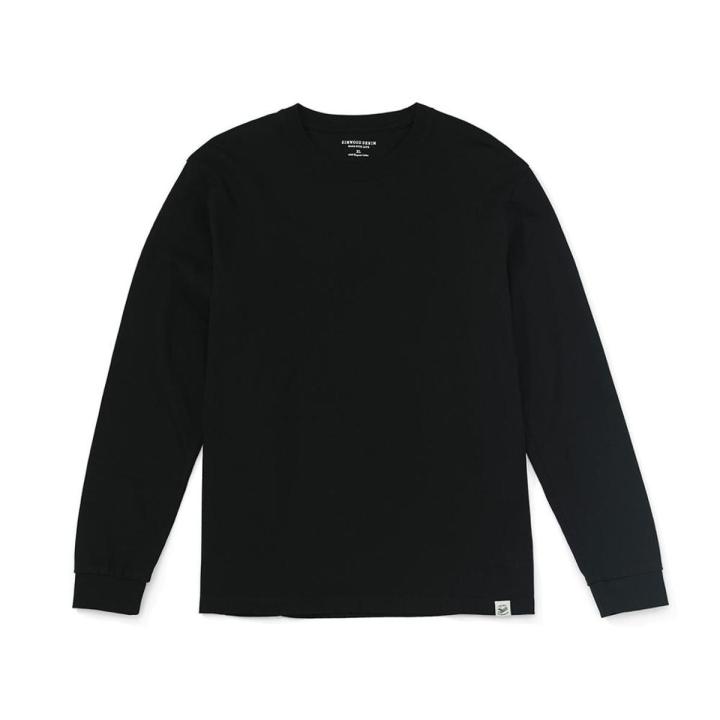 SIMWOOD Spring Long Sleeve T Shirt Men Solid Color 100% Cotton O-neck Tops Plus Size T-shirt SJ120967