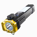 Adsorption & Handheld Work Lights/ Portable LED Front Light + COB Side Light/ Multifunctional Safety Hammer Strong Light Flashlight/ for Camping&Adventure&Mountaineering. 