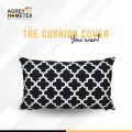 Cushion Cover, Black & White (20"x12"), Only Cover, 1 Pcs. 