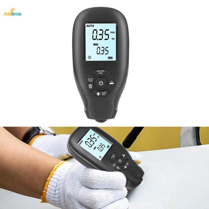 300 Coating Thickness Gauge for Car Digital Paint Meter Black ...