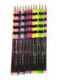 Good Luck Star Pencil 2B RUBBER TIPPED GRAPHITE PENCIL, Non-Toxic Pearly 2B Graphite Pencils Rubber Tipped Ally Care.