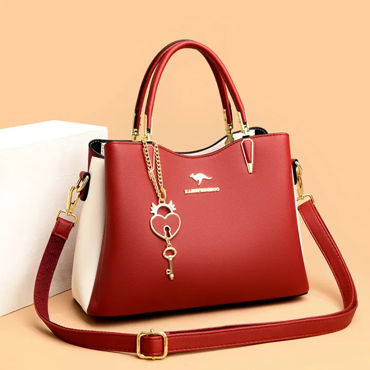 Kangaroo%20Genuine%20Leather%20Women's%20Bag%202023%20New%20Simple%20and%20Versatile%20Women's%20Handbag%20Middle-aged%20Lady%20One%20Shoulder%20Crossbody%20Bag%20-%20Image%202
