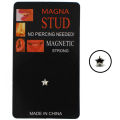No hole nose stud, non perforated magnetic magnet lip stud, small ear stud, small size ear bone stud, cross-border card packaging.
