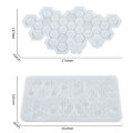 Bee Honeycomb Shape Keychain Silicone Mold DIY Honeycomb Keychain Resin Mold. 