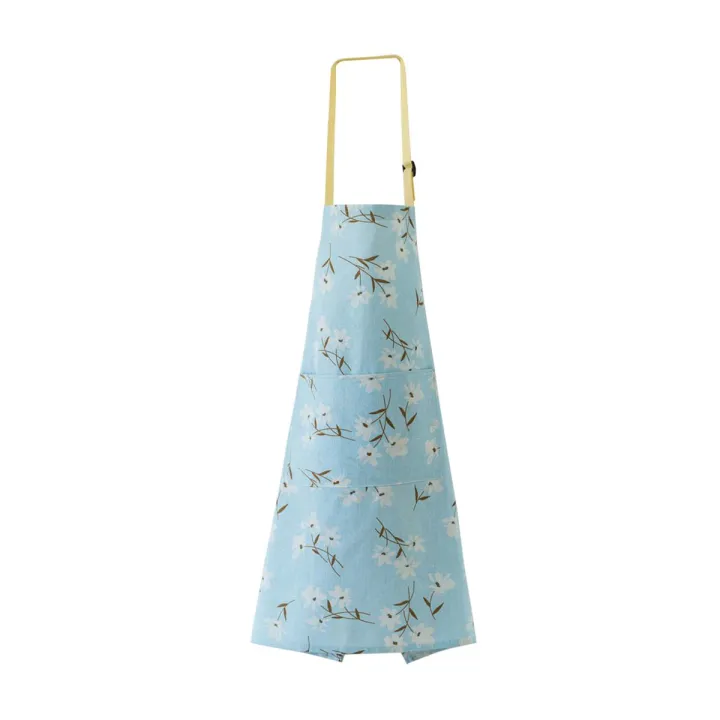 Kitchen Apron Hanging Design Wear-resistant Cotton Women Home Apron for Kitchen
