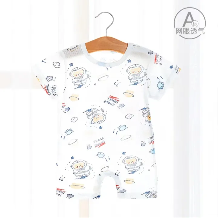 Infant%20and%20toddler%20combed%20cotton%20jumpsuit%20short-sleeved%20breathable%20male%20and%20female%20baby%20summer%20clothes%20and%20thin%20newborn%20pajamas%20for%20summer%20-%20Image%207
