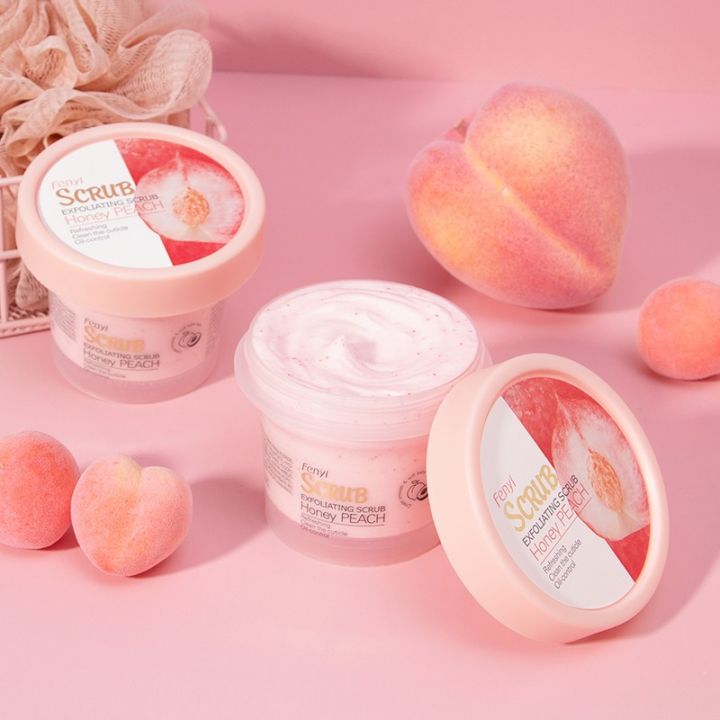 FENYI%20Peach%20&%20Honey%20Exfoliating%20Body%20Scrub%20100g%20-%20Image%202
