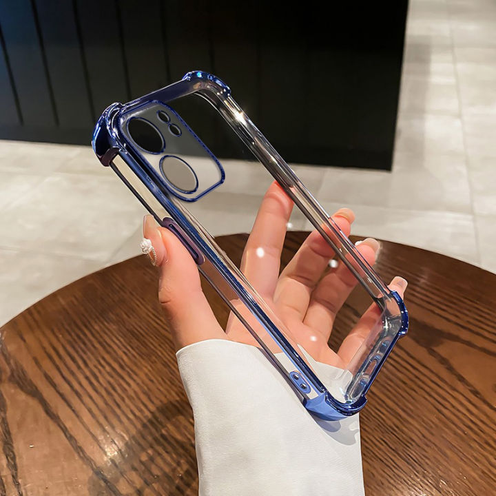 Tokifu%20For%20OPPO%20A5x%20Transparent%20Full-Coverage%20Electroplated%20Shockproof%20Soft%20Silicone%20Premium%20Airbag%20Phone%20Case%20-%20Image%206
