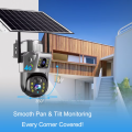 MexGen V380 PRO 4G Sim-Supported Dual Lens Solar Battery Backup PTZ IP Camera Waterproof, Two-Way Audio, Motion Detection. 