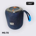 Heavy Bass MS-70 Portable Wireless Bluetooth Speaker | BT 5.3 | RGB Lights | FM Radio | USB | TF Card | Hands-Free Calling. 