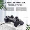 DATA FROG Vibration Joystick Wired USB PC Controller For PC Computer Laptop For WinXP/Win7/Win8/Win10 For Vista Black Gamepad.