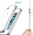 For iPhone 4 and iPhone 4s Shock-Absorption Bumper Cover Anti-Scratch Clear Back (HD Clear). 