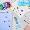 80 Piece Strong , Multicolor Plastic+Metal Refrigerator Magnet, Small Magnets (8 Colors). 