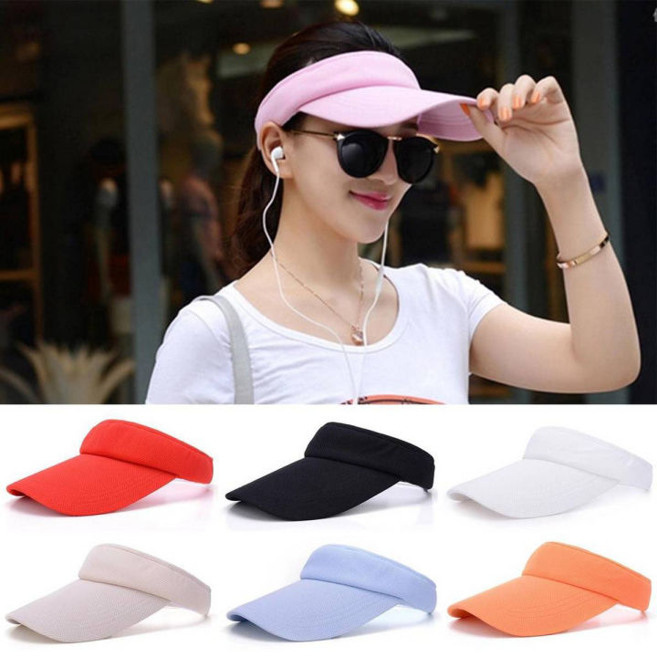 Summer Men Women Sunshade Breathable Visor Cap Sportswear Tennis Hat