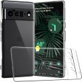 Google Pixel 6 PRO Flexible Clear Transparent Soft TPU Back Case Cover.
