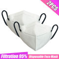 2PCS Face Mouth Caps 95% Filtration Non-woven Fabric Protective s Dust Particles Pollution Filter. 