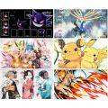 【Serendipity party】Pokemon Ptcg Dedicated Play Table Mat Pikachu Charizard Eevee Ash Ketchum Lilian Mouse Pads 60*35 Toys. 