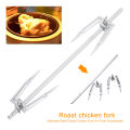 Stainless Steel Air Fryer Fork Rotating Roast Chicken Fork Grill Rotisserie Air Fryer Accessories. 