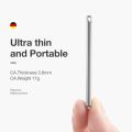 MR.GREEN Ultra Thin Nail Clippers Portable Nail Cutters With Cow Leather Cover Superior Texture Stainless Steel Manicure Tool. 