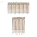 Farmhouse Valance Windows Short Curtain for Bedroom Kitchen Decoration 150cmx60cm.