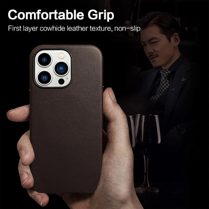 Genuine%20leather%20case%20for%20iPhone%2015%20Pro%20Max%20real%20skin%20Business%20Case%20for%20iPhone%2014%20Pro%20Max%2012%20Pro%2013%20magnetic%20charging%20back%20cover%20-%20Image%203