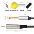 Nku XLR(3-pin) To 1/4 Inch Jack TRS Cable 6.5mm Male To XLR Male Stereo Balanced Cable Interconnect Cord for Guitar Speaker Mixe. 