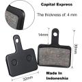 Hydraulic oil break 2 Pcs Bike Brake Pads (Semi Metallic Pads)bicycle brake shoe. 