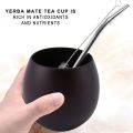 Handmade Wood Coffee Water Cup with Spoon Straw Brush 200ML(Light).
