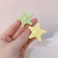 Sweet Cool Pentagram Hair Clip Cream Glossy Star Hair Accessories Star Hairpins GJCUTE. 
