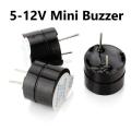 3Pcs- BALCK 12mm Diameter Universal Mini Buzzer Piezoelectric 3V 5V 12V Magnetic 85dB Long Continuous Beep Tone Buzzer 2 Pin Leads Connections Leg.