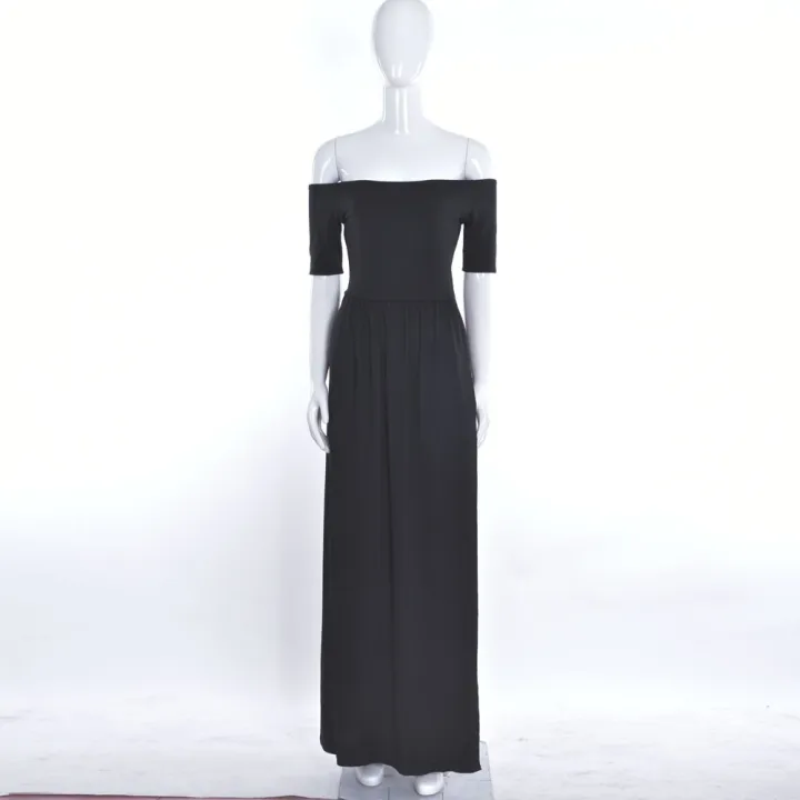 Women%20Sexy%20Slash%20Neck%20Maxi%20Dress%20Solid%20Color%20High%20Slit%20Formal%20Party%20Dress%20Fashion%20Slim%20Summer%20Dress%20Vestido%20De%20Mulher%20-%20Image%206