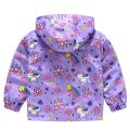 windbreaker for girls Children's jacket Child coat unicorn rainbow spring summer jacket girl baby clothes thin waterproof 2-7T.