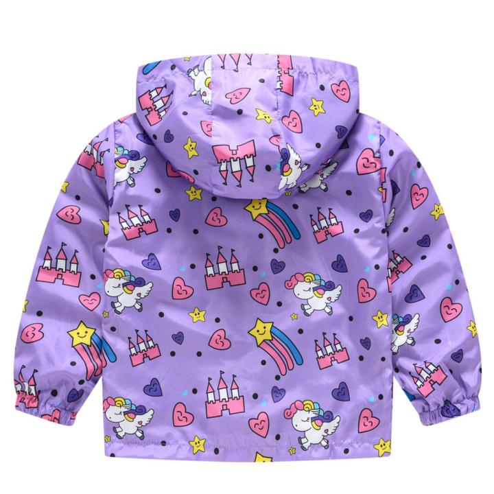 windbreaker%20for%20girls%20Children's%20jacket%20Child%20coat%20unicorn%20rainbow%20spring%20summer%20jacket%20girl%20baby%20clothes%20thin%20waterproof%202-7T%20-%20Image%206