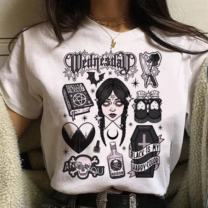 Wednesday%20Addams%20t-shirts%20women%20anime%20funny%20Japanese%20top%20girl%20designer%20comic%20Japanese%20clothing%20-%20Image%203