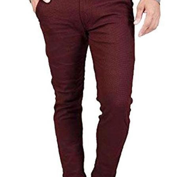 Maroon Twill Gabardine Pant for Men - Formal Pant For Men - Formal Pant For Men