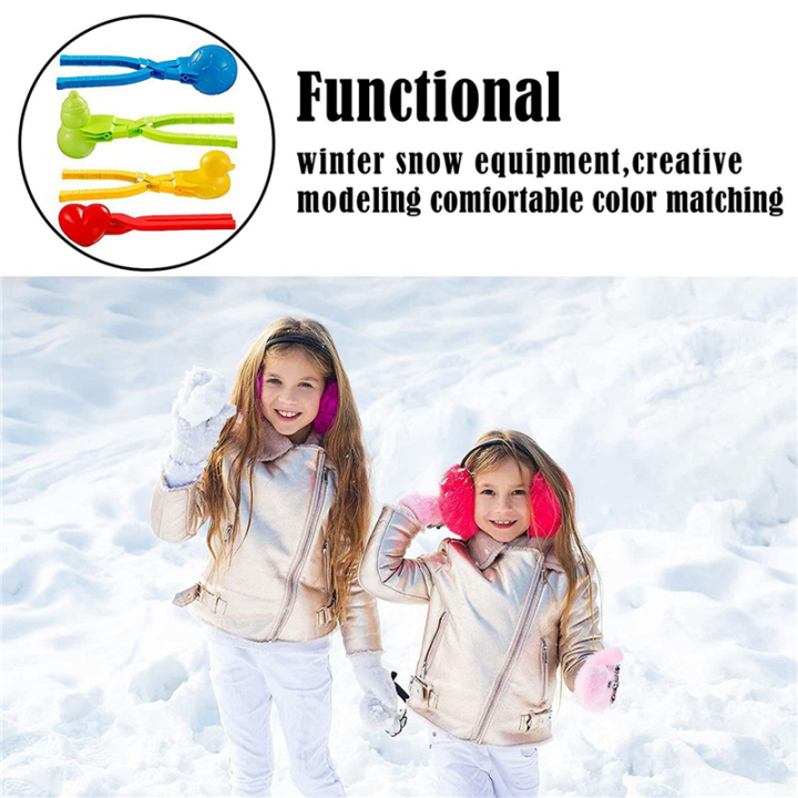 8%20Pcs%20Snowball%20Maker%20Toys%20Snow%20Toy%20Kit%20Snowball%20Maker%20Clip%20Spherical%20Duck%20Snowman%20Heart%20Snowball%20Maker%20Snow%20Ball%20Clip%20-%20Image%202