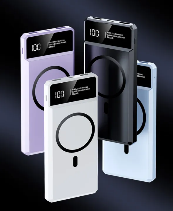 30000mah%20Magnetic%20Wireless%20Power%20Bank%20Ultra%20Fast%20Charging%20Built-In%20Display%20Screen%20Cable%20External%20Battery%20For%20iphone%20Huawei%20New%20-%20Image%206