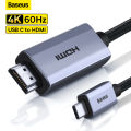 Baseus USB C HDMI-compatible Cable 4K 60Hz Type C to HDMI-compatible Adapter Cable. 