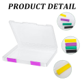 4PCS A4 File Portable Project Case,Portable A4 File Box Plastic Scrapbook Paper Storage Box for 8.5x11Inch Letter Paper Easy to Use Multicolor. 