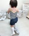 Baby Girls Camisole Cotton Striped Girls Tank Top Summer Kids Underwear Baby Undershirt Children Clothing Age For 2-8Y GE10. 