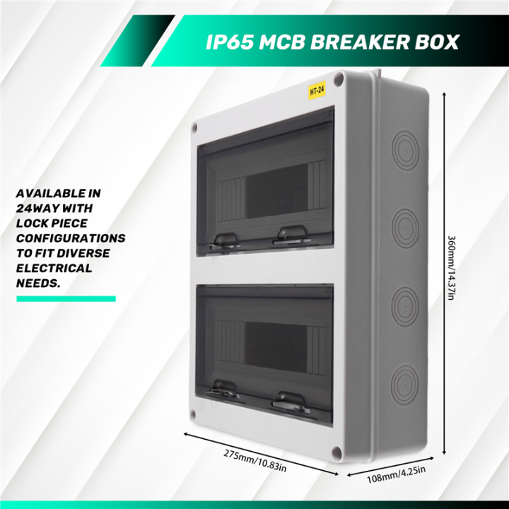 HT Series Junction Box 24WAY IP65 Waterproof Distribution Box Outdoor ...
