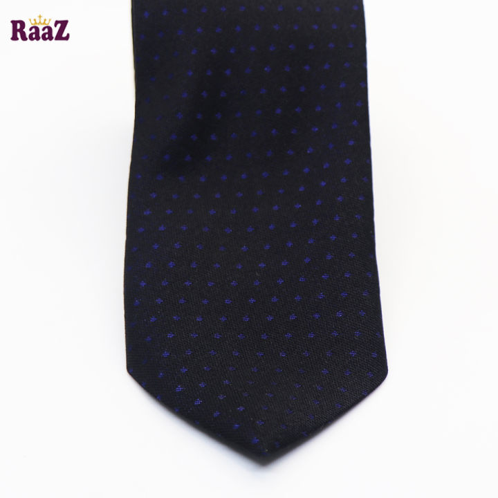 Navy%20Blue%20Dot%20Men%20Premium%20Embroidery%20Cotton%20Silk%20Neck%20Tie%20-%20Image%203