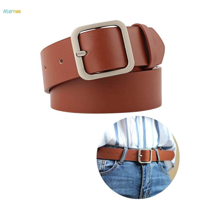 Women's%20PU%20Leather%20Belt%20Adjustable%20Female%20Waistband%20for%20Skirt%20Trousers%20Pants%20100cm%20Camel%20Buckle%20-%20Image%205