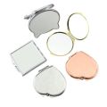Cosmetic Magnifying Pocket Mirror X10 Simple Metal Makeup Mirror For Purse Travel Bag Home Office Double-Sided Girls Mirror. 